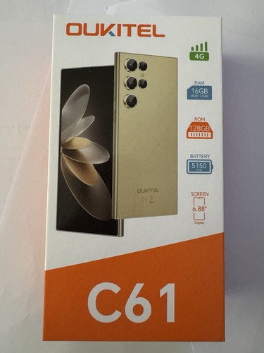 Oukitel c61 128gb gold android - oukitel,